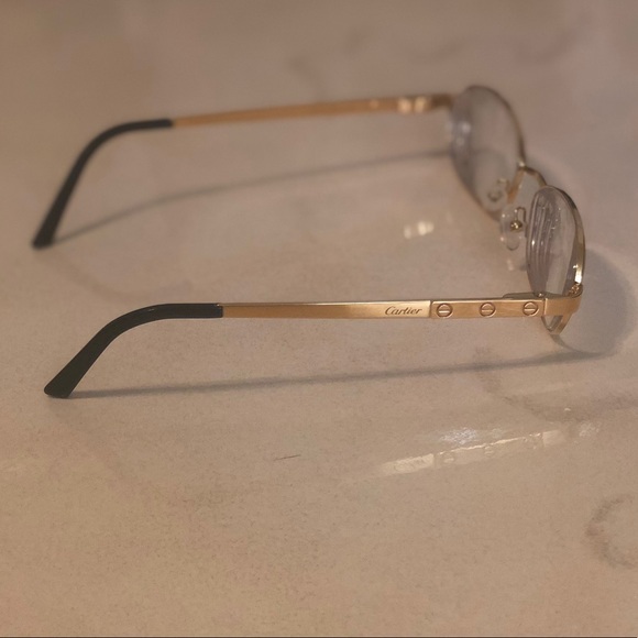 Cartier Gold and Black Men's Glasses